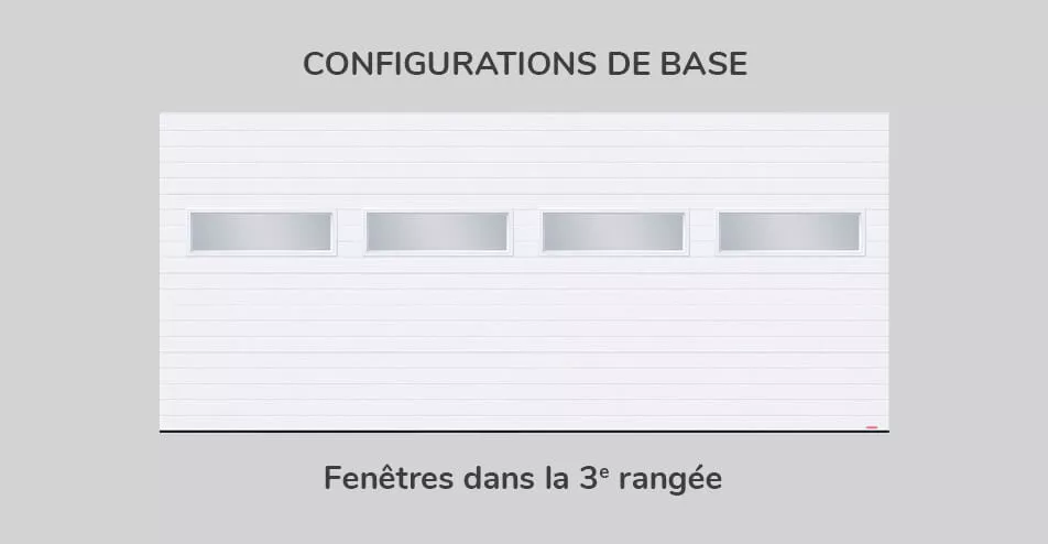 Configuration de base - fenêtres dans la 3e rangée