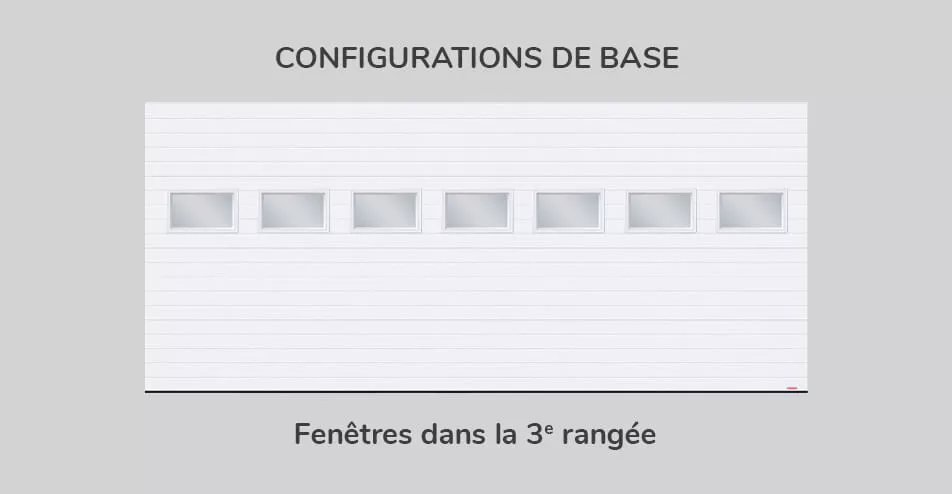 Configuration de base - fenêtres dans la 3e rangée