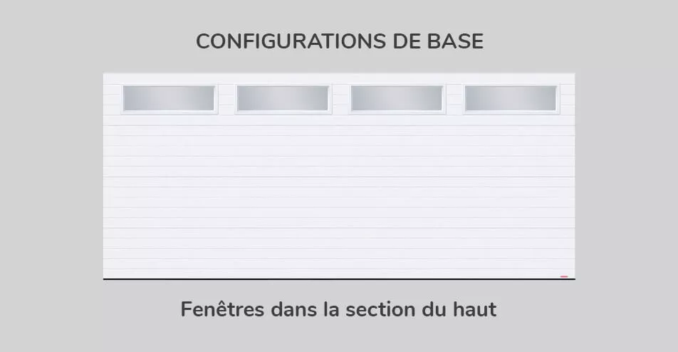 Configuration de base - fenêtres dans la section du haut