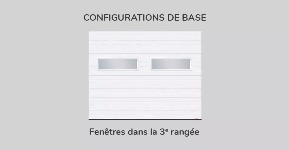 Configuration de base - fenêtres dans la 3e rangée