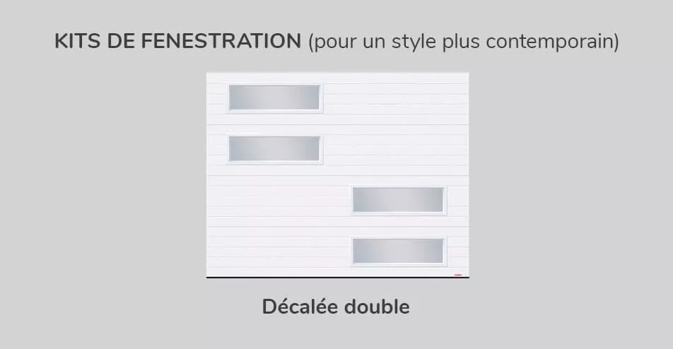 Kit de fenestration - Décalée double