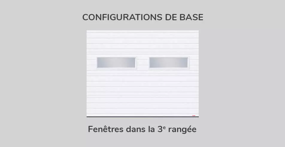 Kit de fenestration Rainuré 9' x 7', Configuration de base 3e rangée