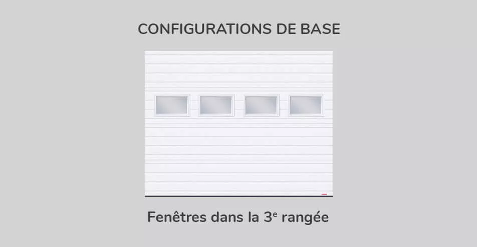 Kit de fenestration Rainuré 9' x 7', Configuration de base 3e rangée 21" x 13"