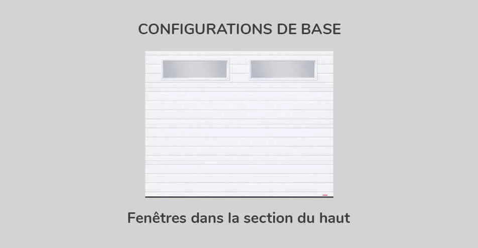 Kit de fenestration Rainuré 9' x 7', Configuration de base Section du haut