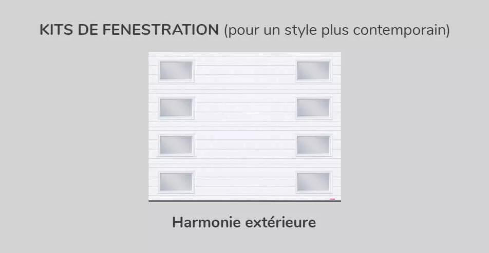 Kit de Fenestration Rainuré 9' x 7', Harmonie extérieure