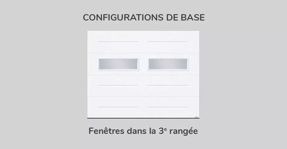 Configuration de base - fenêtres dans la 3e rangée