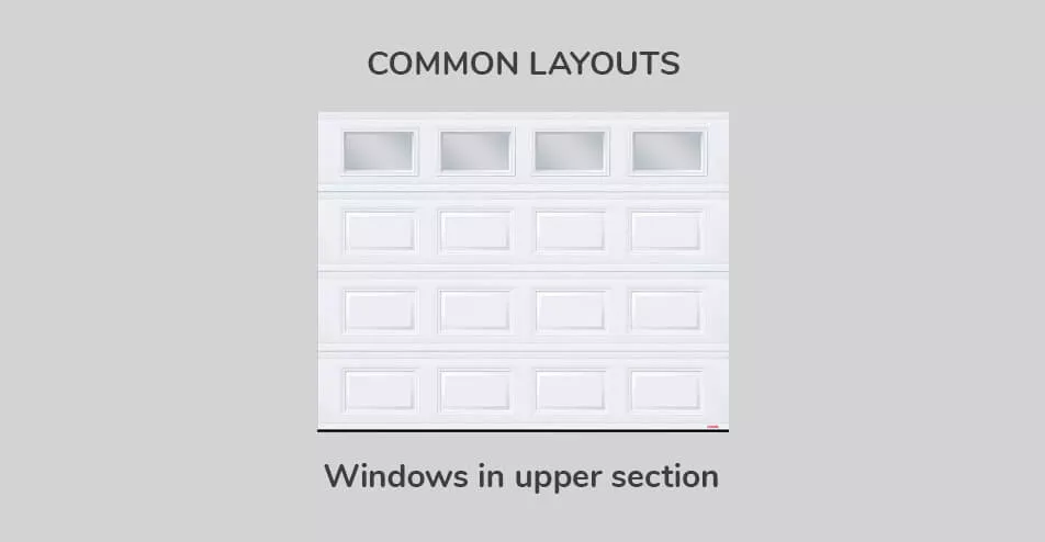 Common layouts - Windows in upper section