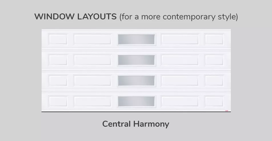 Window layouts, 16' x 7', Central Harmony