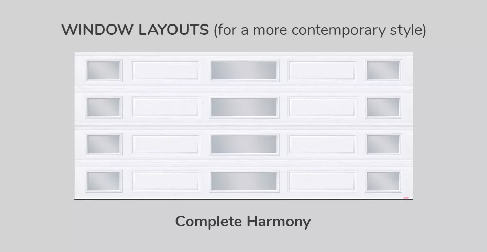 Window layouts, 16' x 7', Complete Harmony