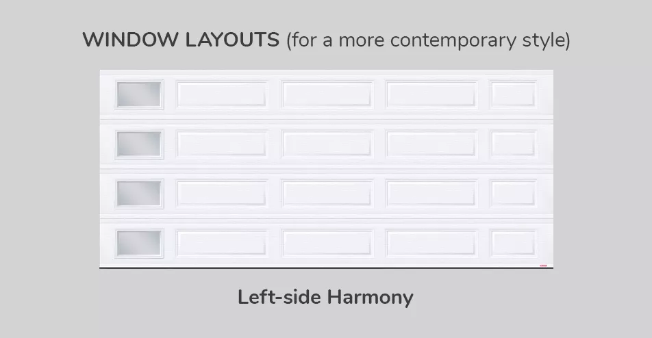 Window layouts, 16' x 7', Left-side Harmony