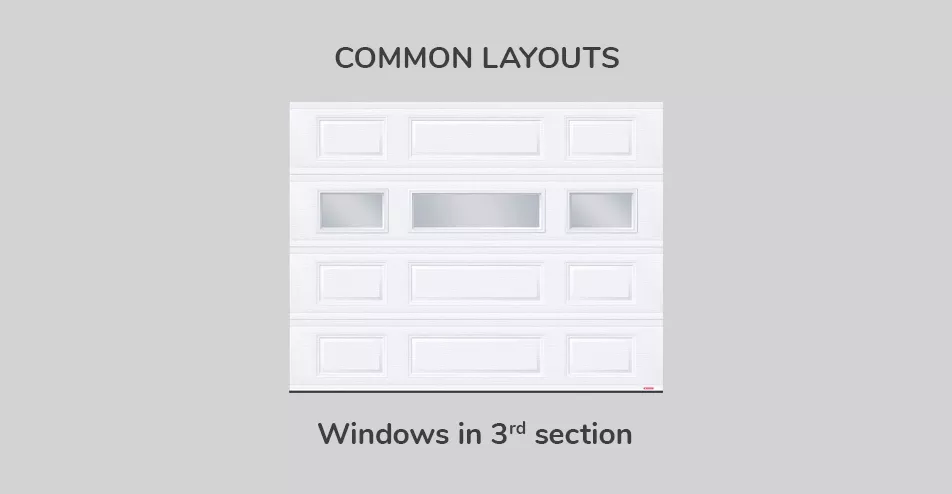 Common layouts, 9' x 7', Windows in third section