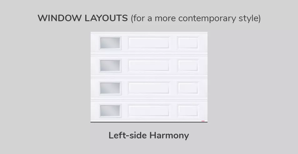 Window layouts, 9' x 7', Left-side Harmony