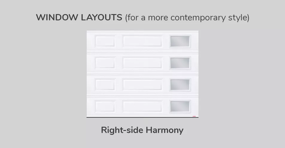 Window layouts, 9' x 7', Right-side Harmony