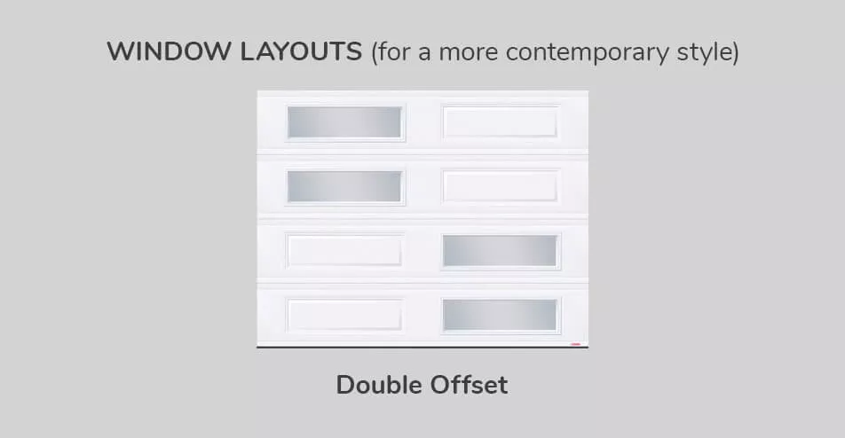 Window layouts, 9' x 7', Double Offset