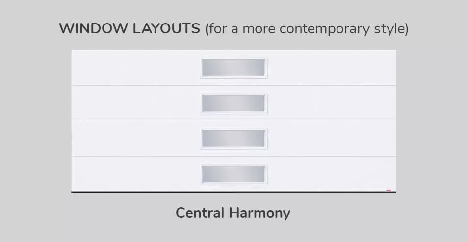 Window layouts, 16' x 7', Central Harmony