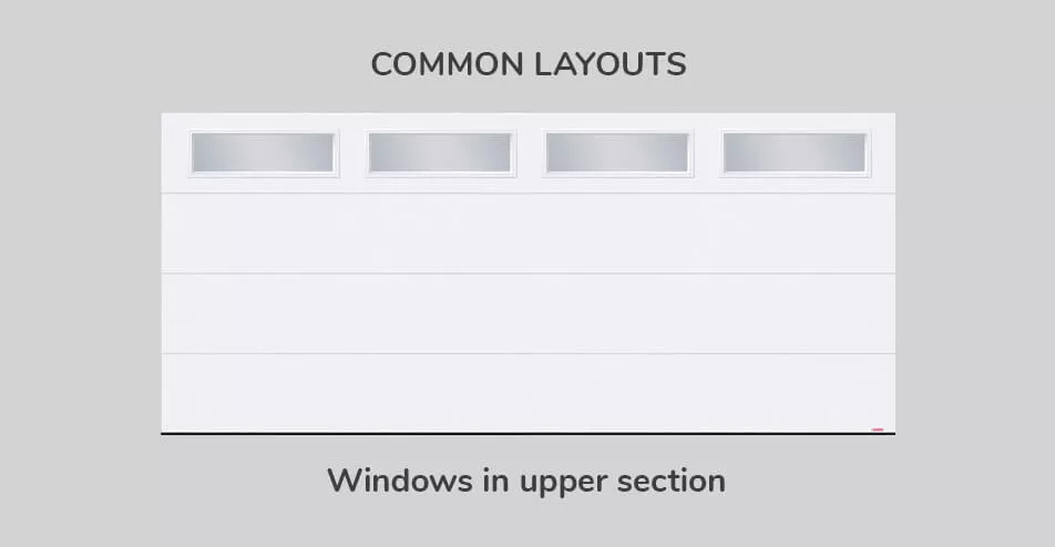 Common layouts, 16' x 7'', Windows in upper section