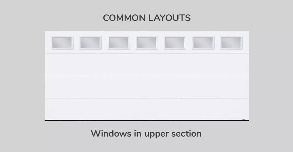 Common layouts, 16' x 7'', Windows in upper section