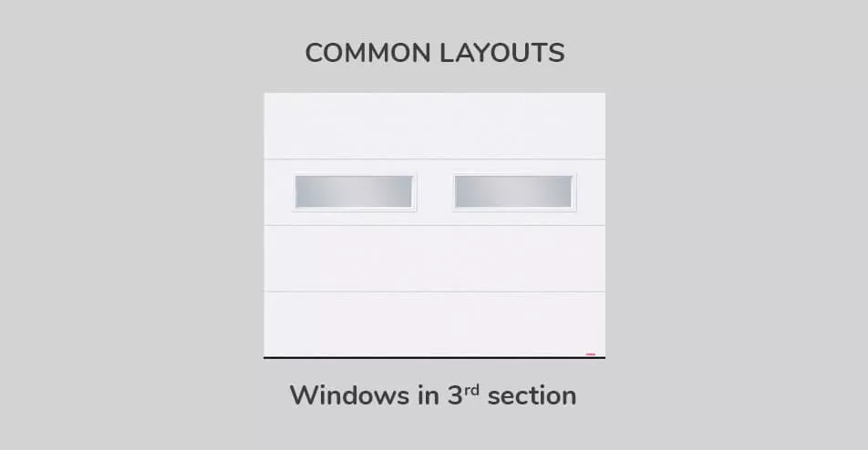 Common layouts, 9' x 7', Windows in third section