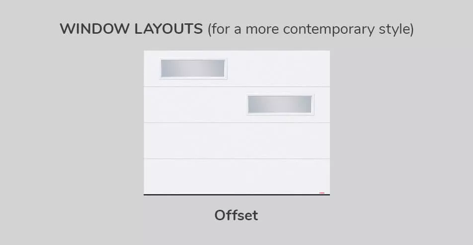 Window layouts, 9' x 7', Offset