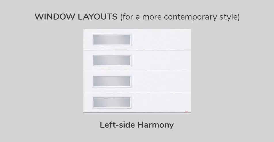 Window layouts, 9' x 7', Left-side Harmony