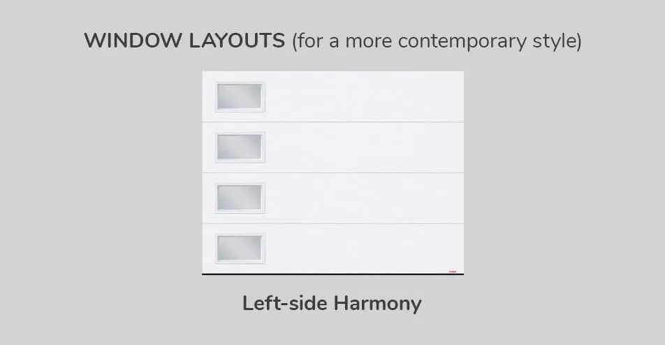 Window layouts, 9' x 7', Left-side Harmony