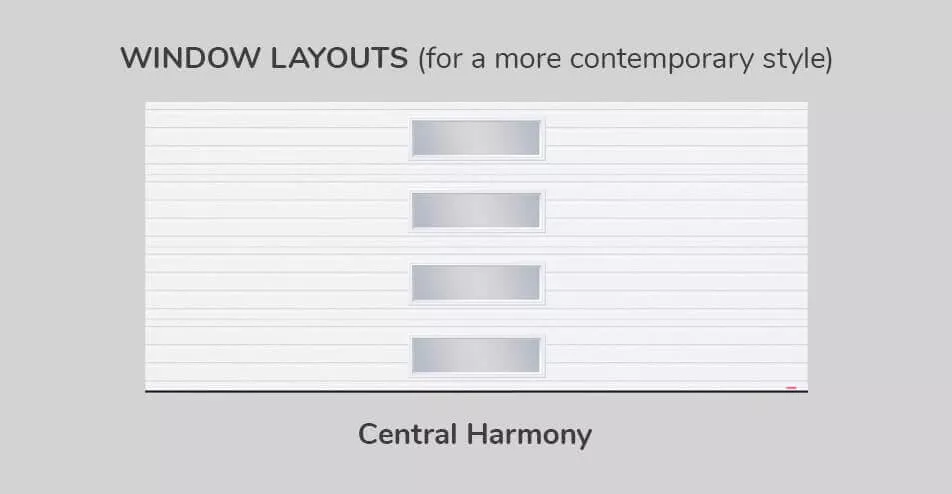 Window layouts, 16' x 7', Centrale Harmony