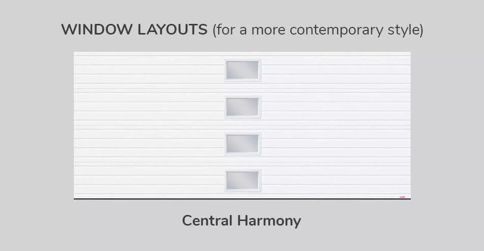 Window layouts, 16' x 7', Centrale Harmony