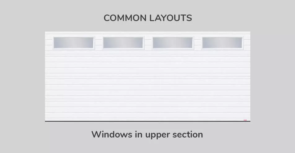 Common layouts, 16' x 7', Windows in upper section