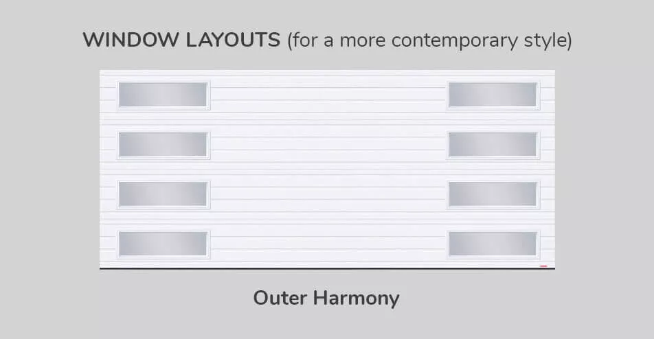 Window layouts, 16' x 7', Outer Harmony