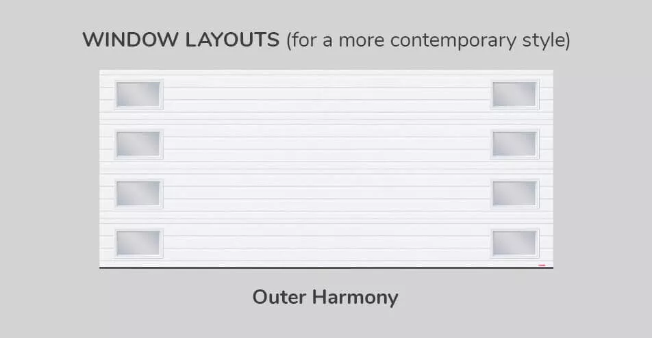 Window layouts, 16' x 7', Outer Harmony