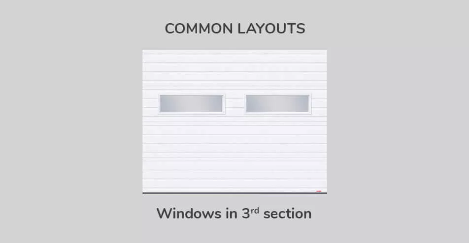 Common layouts, 9' x 7', Windows in third section