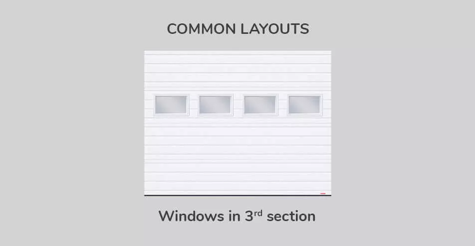 Common layouts, 9' x 7', Windows in third section