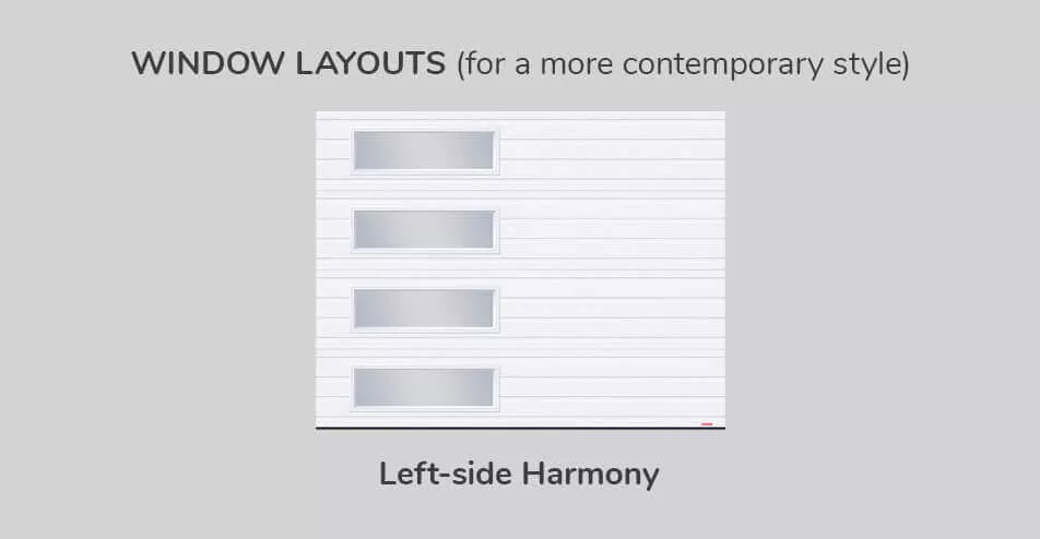 Window layouts, 9' x 7', Left-side Harmony