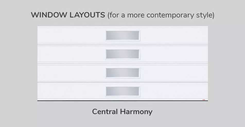 Window layouts, 16' x 7', Central Harmony