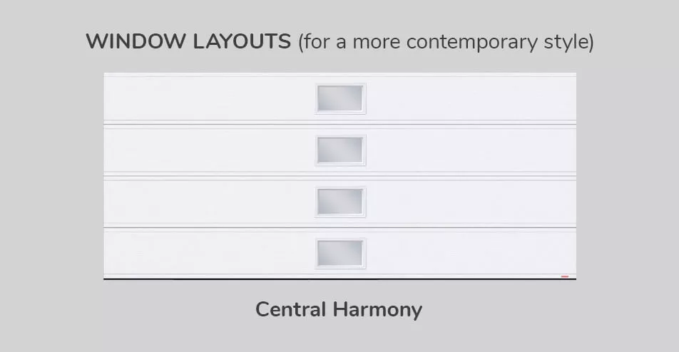 Window layouts, 16' x 7', Central Harmony