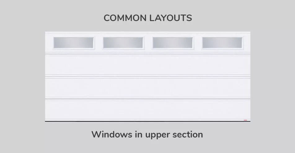 Common layouts, 16' x 7', Windows in upper section