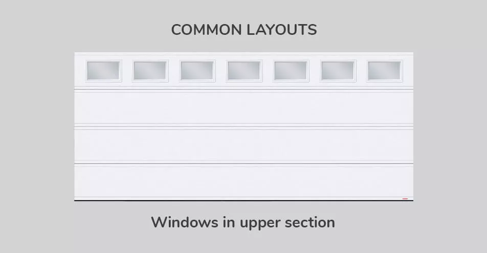 Common layouts, 16' x 7', Windows in upper section