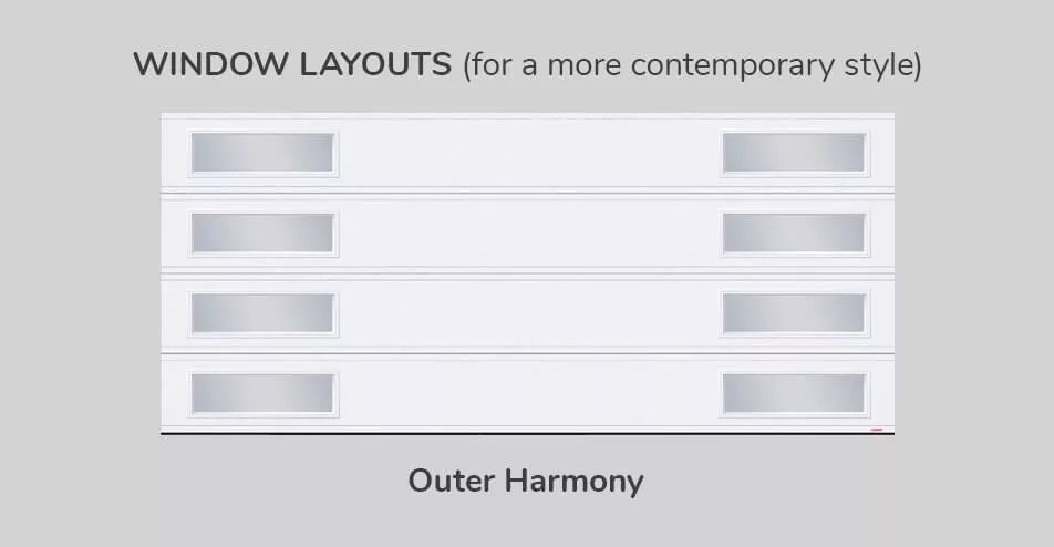 Window layouts, 16' x 7', Outer Harmony