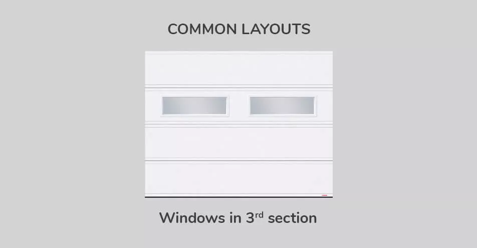 Common layouts, 9' x 7', Windows in third section