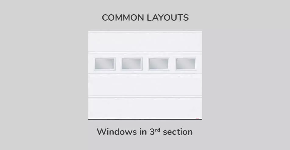 Common layouts, 9' x 7', Windows in third section