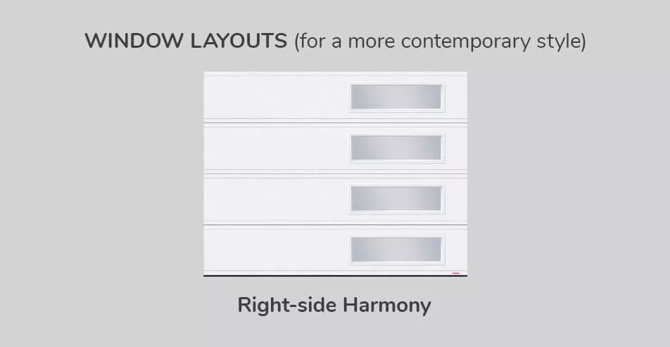 Window layouts, 9' x 7', Right-side Harmony