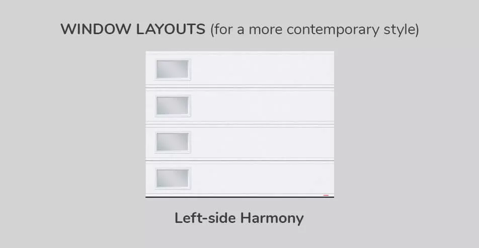 Window layouts, 9' x 7', Left-side Harmony