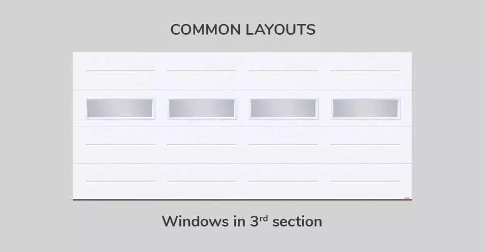 Common layouts, 16' x 7', Windows in third section