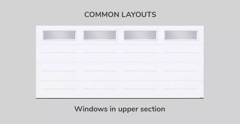 Common layouts, 16' x 7', Windows in Upper section