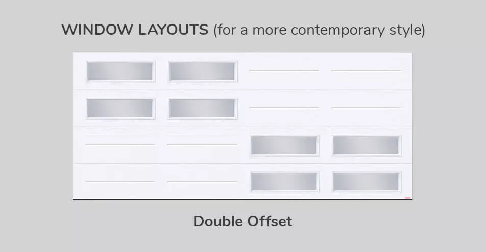 Window layouts, 16' x 7', Double Offset