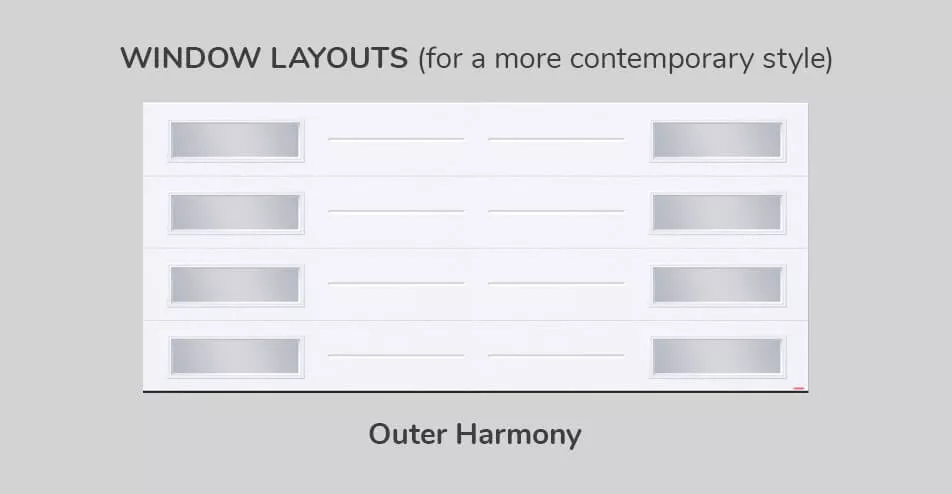 Window layouts, 16' x 7', Outer Harmony