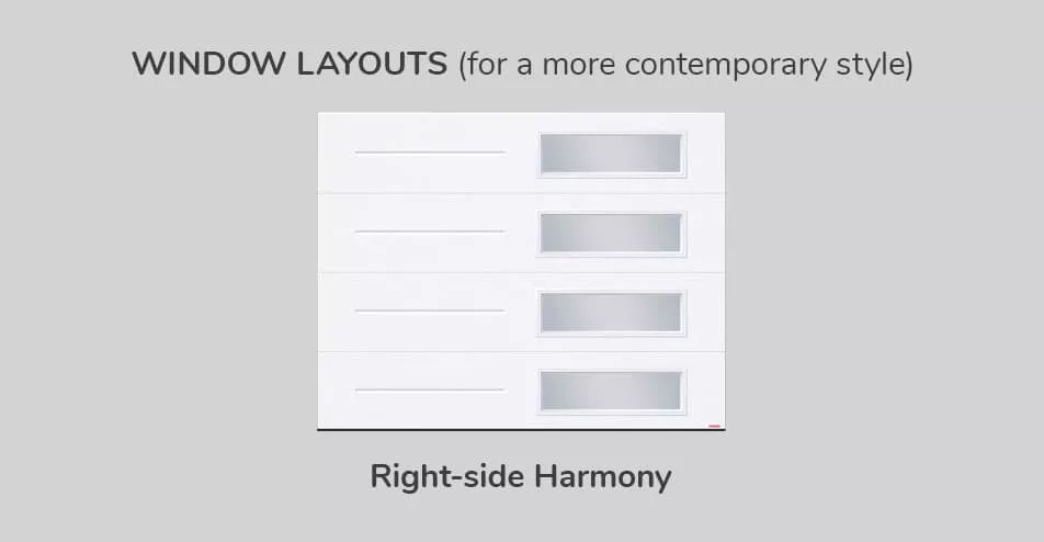 Window layouts, 9' x 7', Right-side Harmony