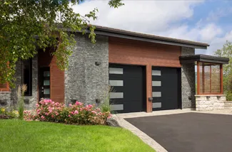 Standard+ Moderno 2 beads, 9' x 8', Black, Left-side Harmony windows