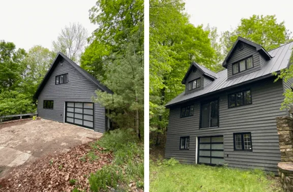 California garage doors at home of designers Colin & Justin