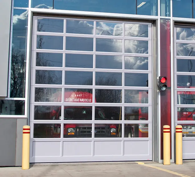 G-4400 doors, 14' x 16', Anodized extrusion